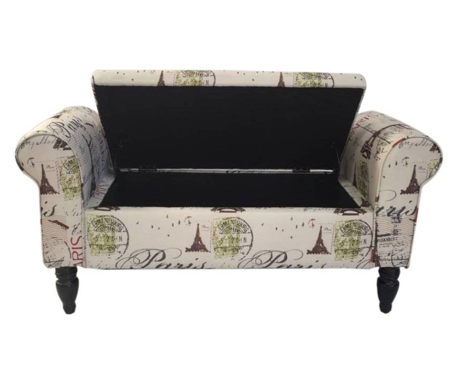 Ottomans & Footstools Double Chaise Ottoman Bench with Storage